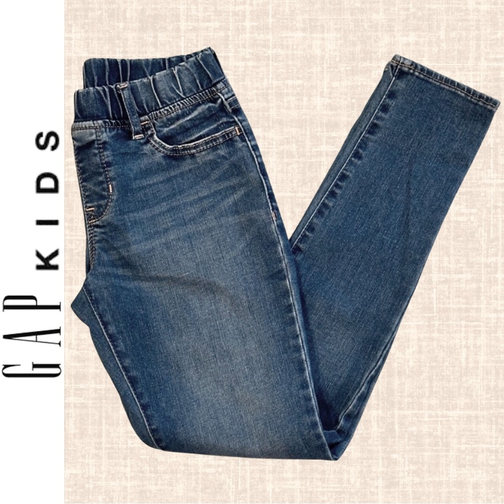 NWOT Gap Kids Mid Rise Pull-On Jegging Jean Stretch Medium Wash Size 12 Reg Girl